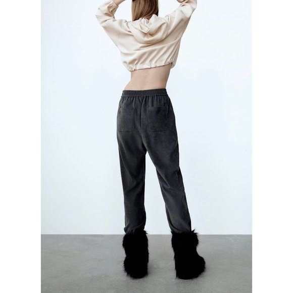 Zara Zipped Jogging Pull On Trousers M NWT - Picture 5 of 9